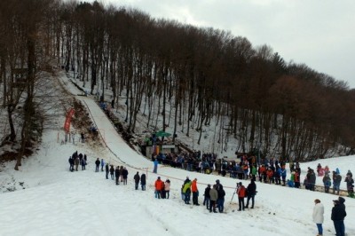 Smučarski skoki v Juršincih, foto: Matej Lovrec