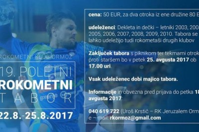 19. poletni rokometni tabor