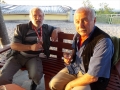 Slikar Rado Jerič (levo)
