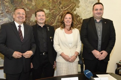 Zoran Janković, Danilo Steyer, Anita Manfreda in Saša Pelko, foto: mediaspeed