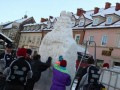 Snežna skulptura kralja Matjaža v Ljutomeru