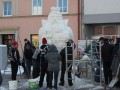 Snežna skulptura kralja Matjaža v Ljutomeru