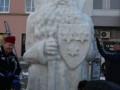 Snežna skulptura kralja Matjaža v Ljutomeru