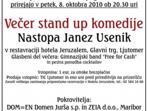 Stand up večer z Janezom Usenikom