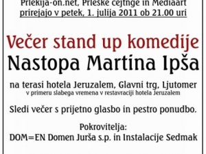 Stand up večer z Martino Ipša