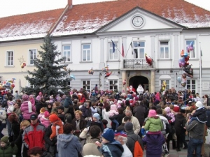 Božiček in Dedek Mraz sta obiskala Ljutomer