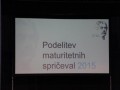 Svečana podelitev maturitetnih spričeval