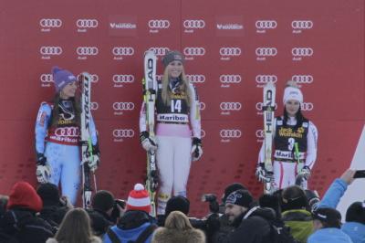 Tina Maze, Lindsey Vonn in Anna Fenninger