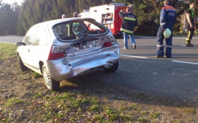 Prometna nesreča, foto: PGD Ormož