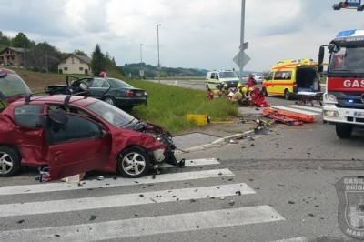 Prometna nesreča med Pernico in Lenartom, foto: Gasilska brigada Maribor