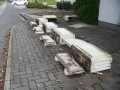 Uničena betonska korita v Lendavi