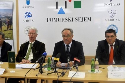 Novinarska konferenca na Pomurskem sejmu, foto: Branko Košti