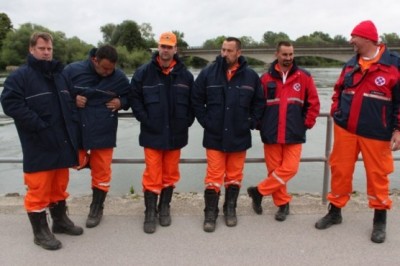 Del pomurske ekipe na mednarodni poplavni vaji MURA 2015
