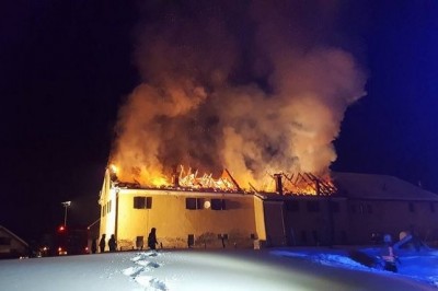 Požar v Veliki Nedelji, foto: Boštjan Kosajnč