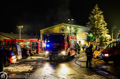 Požar v Ormožu, foto: Marjan Dovečar