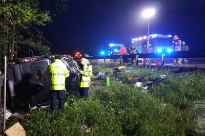Prometna nesreča na avtocesti, foto: GB Maribor