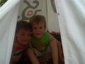 V šotoru je prijetno
