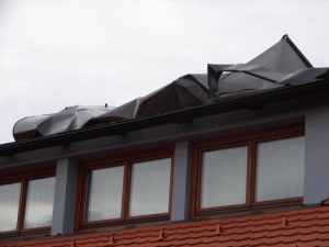 Zvita pločevinasta streha