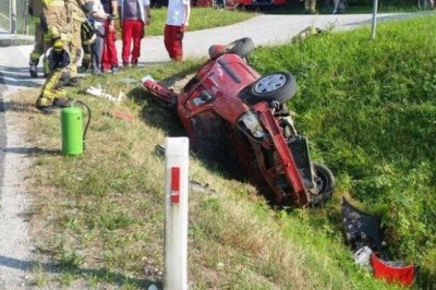 Prometna nesreča Radenci - Rihtarovci, foto: PGD Gornja Radgona