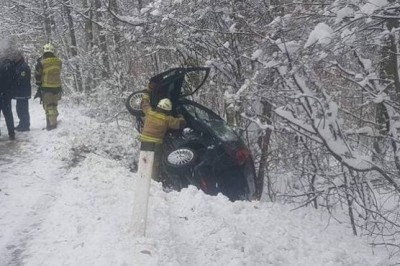 Prometna nesreča v Okoslavcih, foto: PGD Gornja Radgona
