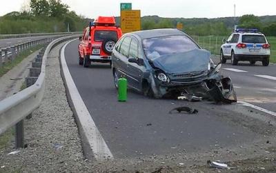 Prometna nesreča na pomurski avtocesti
