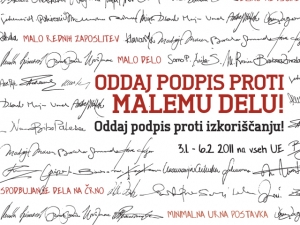 Oddaj podpis proti malemu delu