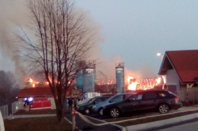 Požar pri Sveti Ani, foto: FB