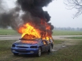 Zagorel zapuščeni avtomobil