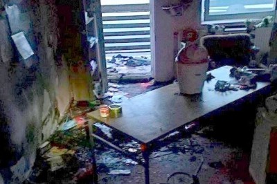 Zagorelo je v otroški sobi, foto: PGD Sveta Ana