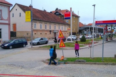 Kolona vozil v Ormožu, foto: Radio Prlek