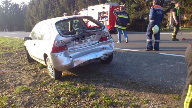 Prometna nesreča, foto: PGD Ormož