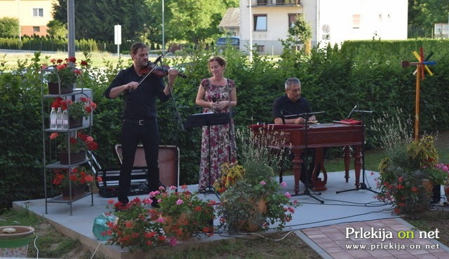 Trio (od leve): Samo (violina), Dorina (vokal) in Andi (cimbale)