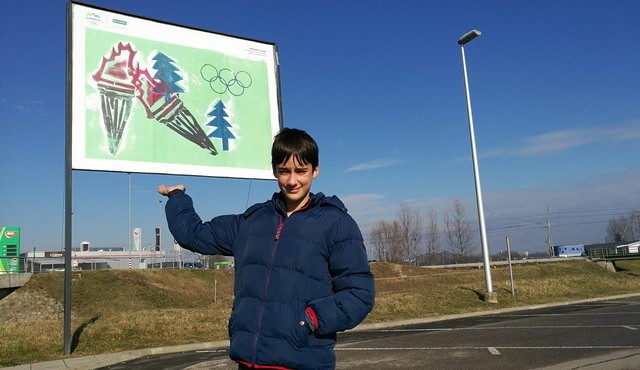 Val Šumak in slovenski olimpijski plakat
