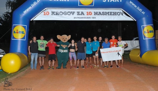 10 krogov za 10 nasmehov, foto: Gorazd Pelcl 10 krogov za 10 nasmehov, foto: Gorazd Pelcl