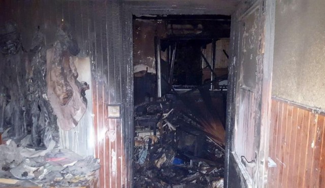 Požar je objekt močno poškodoval, foto: PGD Videm pri Ptuju