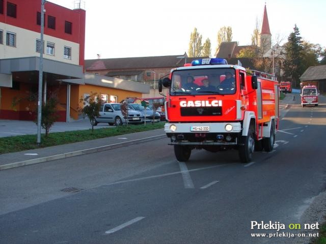 Požarna vaja pri Mali Nedelji Požarna vaja pri Mali Nedelji