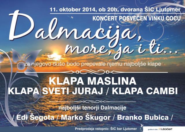 Koncert bo v soboto, 11. oktobra, ob 20.00 uri, v športni dvorani ŠIC Ljutomer Koncert bo v soboto, 11. oktobra, ob 20.00 uri, v športni dvorani ŠIC Ljutomer