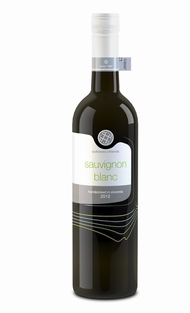 Vino Sauvignon Blanc blagovne znamke puklavec & friends