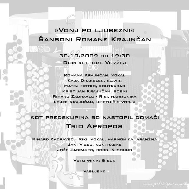 Vonj po ljubezni - šansoni Romane Krajnčan