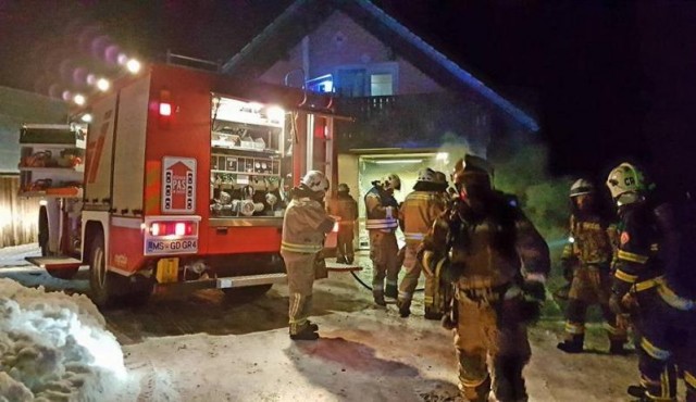Požar v Zagajskem Vrhu, foto: PGD Gornja Radgona Požar v Zagajskem Vrhu, foto: PGD Gornja Radgona