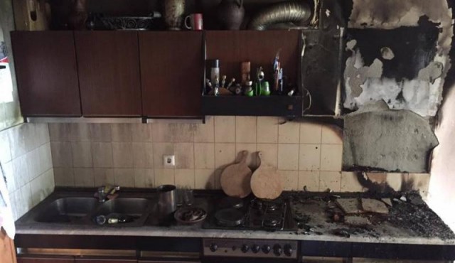 Požar v kletnih prostorih, foto: PGD Gornja Radgona Požar v kletnih prostorih, foto: PGD Gornja Radgona