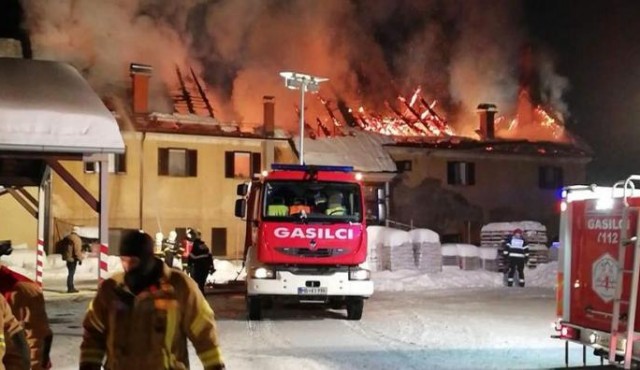 Požar v Veliki Nedelji, foto: PGD Ivanjkovci