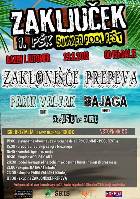 Zaključek 1. PSPF - Bazen Ljutomer