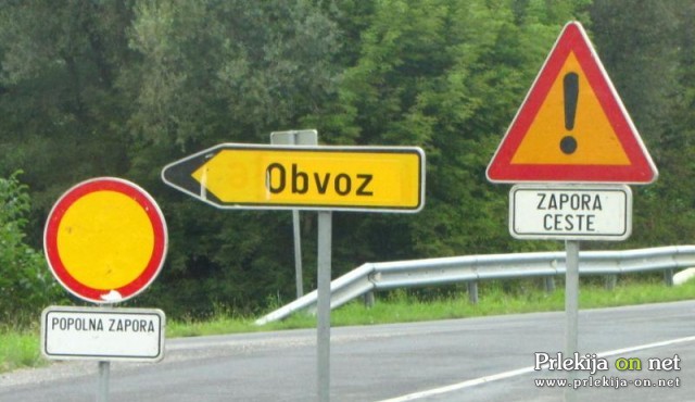 Nekatere ceste bodo popolnoma zaprte Nekatere ceste bodo popolnoma zaprte