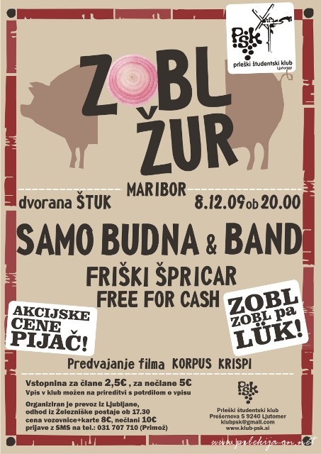 Zobl žur v Mariboru